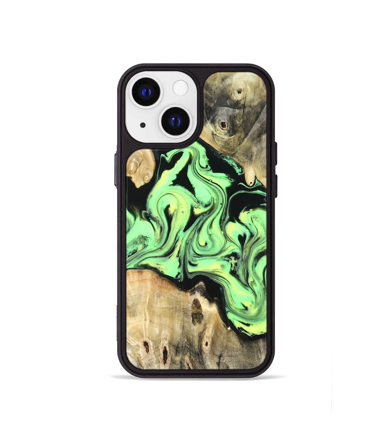 iPhone 13 mini Wood Phone Case - Verdie (Neon, 819655)