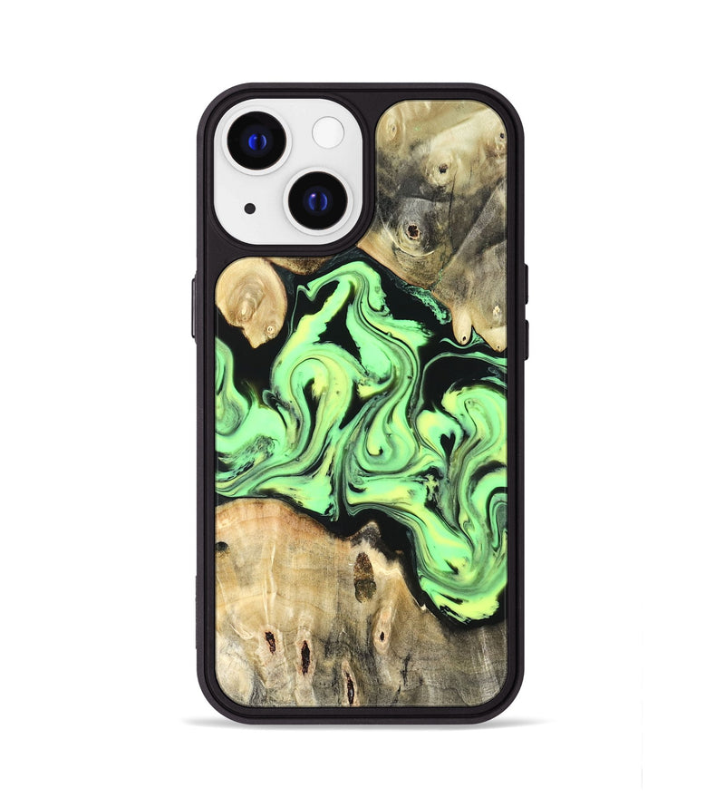 iPhone 13 Wood Phone Case - Verdie (Neon, 819655)
