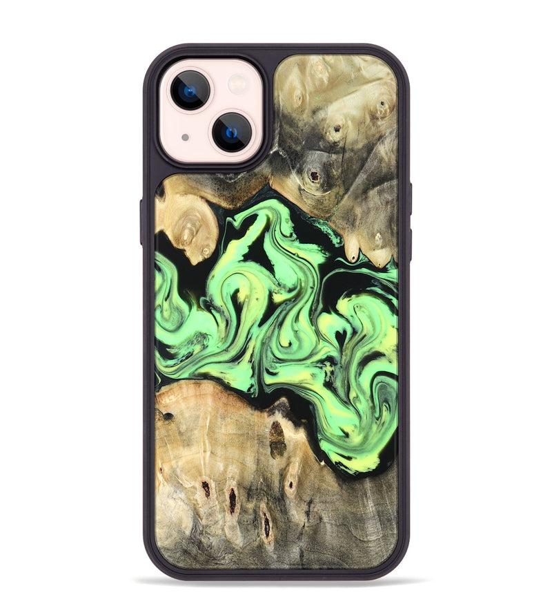 iPhone 14 Plus Wood Phone Case - Verdie (Neon, 819655)