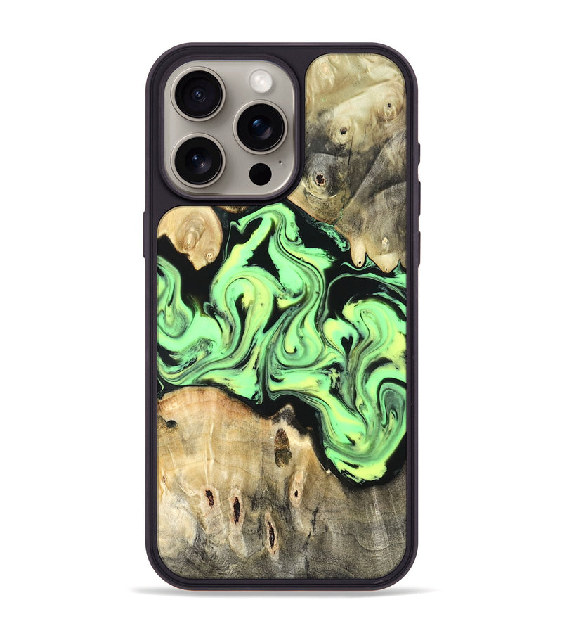 iPhone 15 Pro Max Wood Phone Case - Verdie (Neon, 819655)