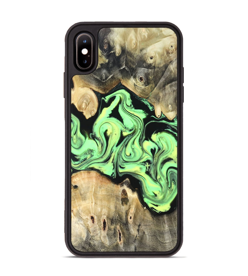 iPhone Xs Max Wood Phone Case - Verdie (Neon, 819655)