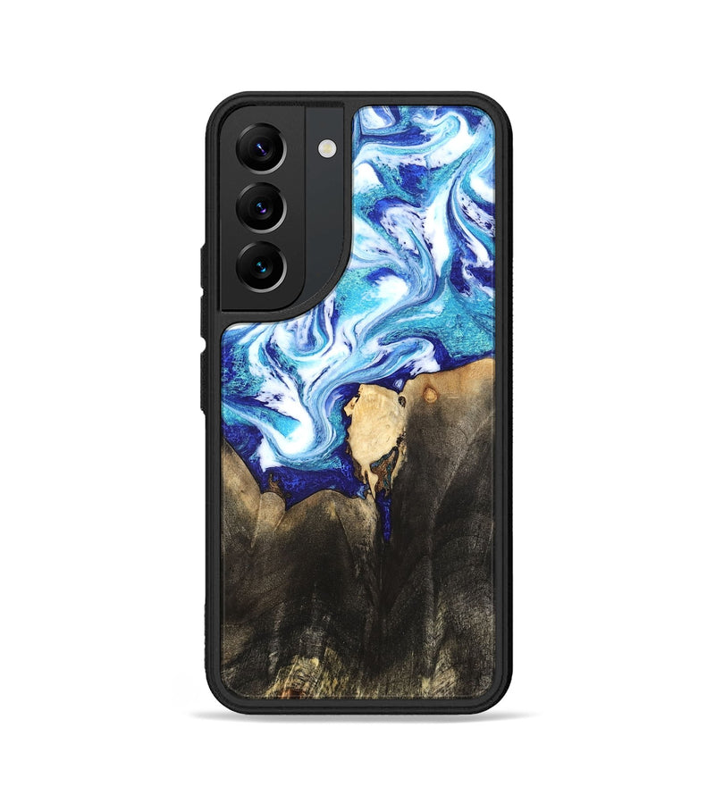 Galaxy S22 Wood Phone Case - Kaiya (Blue, 819669)