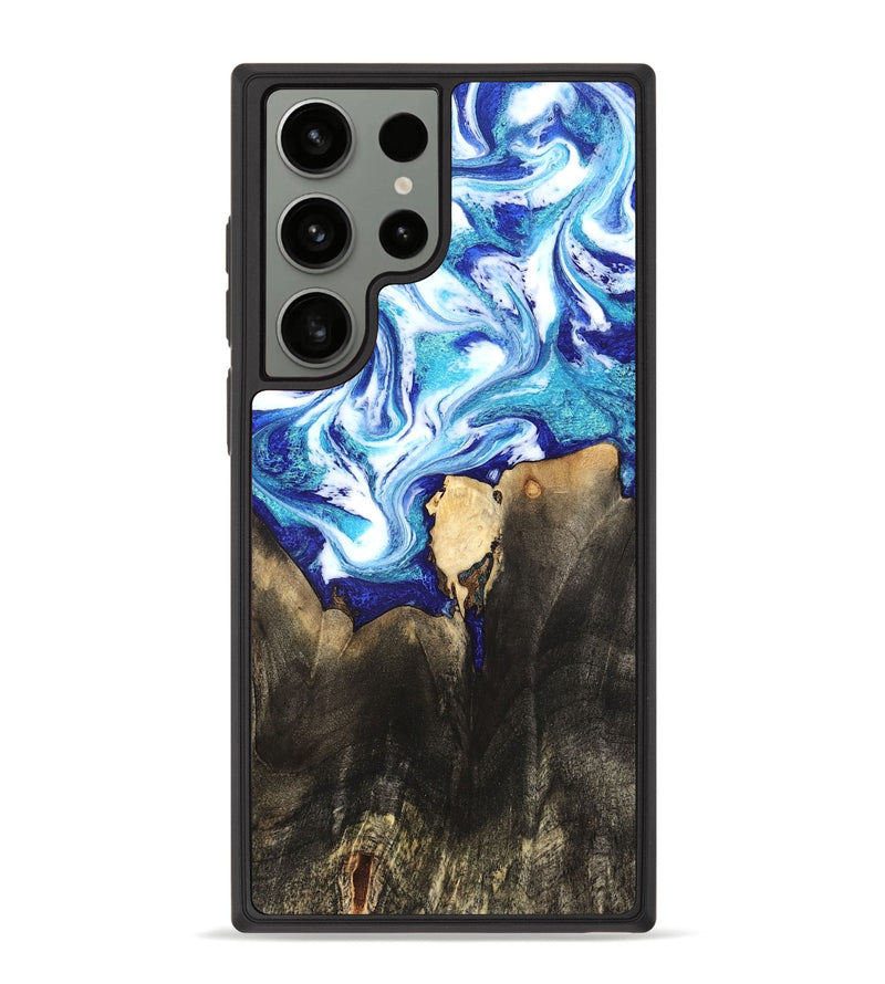 Galaxy S23 Ultra Wood Phone Case - Kaiya (Blue, 819669)