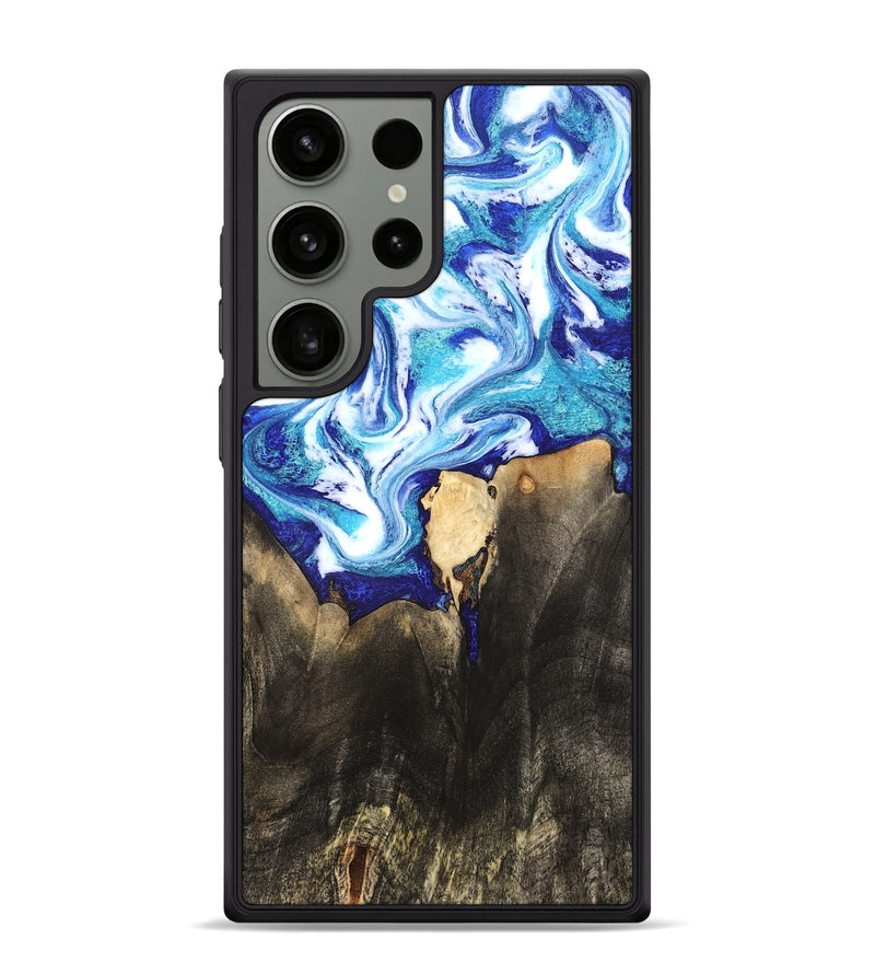 Galaxy S24 Ultra Wood Phone Case - Kaiya (Blue, 819669)