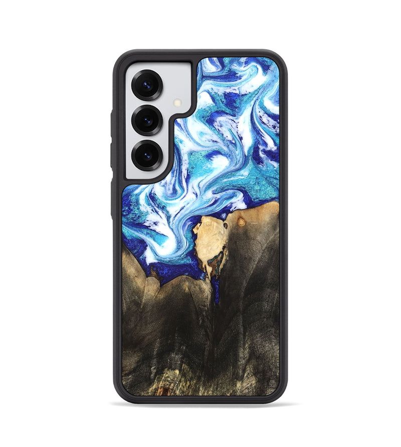Galaxy S25 Wood Phone Case - Kaiya (Blue, 819669)