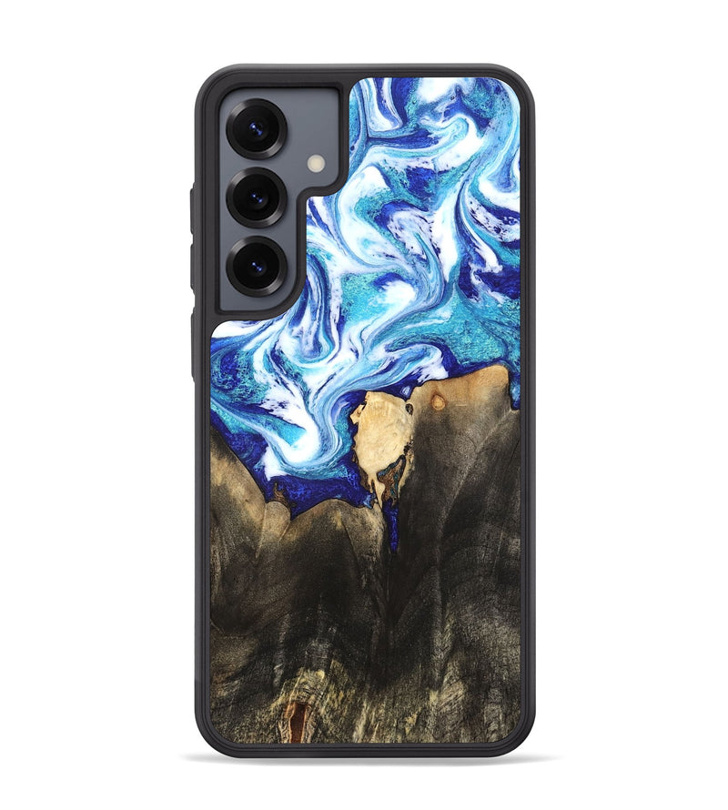 Galaxy S25 Plus Wood Phone Case - Kaiya (Blue, 819669)