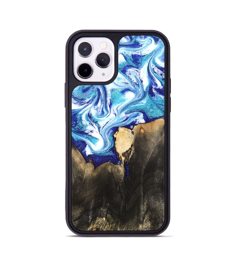 iPhone 11 Pro Wood Phone Case - Kaiya (Blue, 819669)