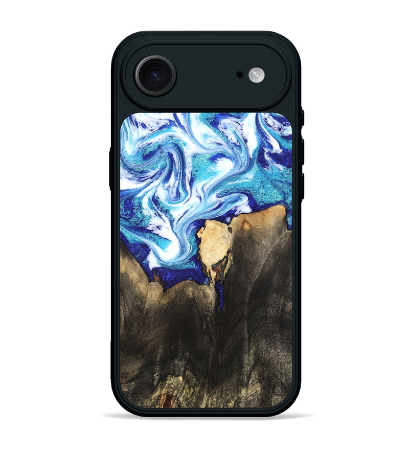 iPhone 17 Air Wood Phone Case - Kaiya (Blue, 819669)