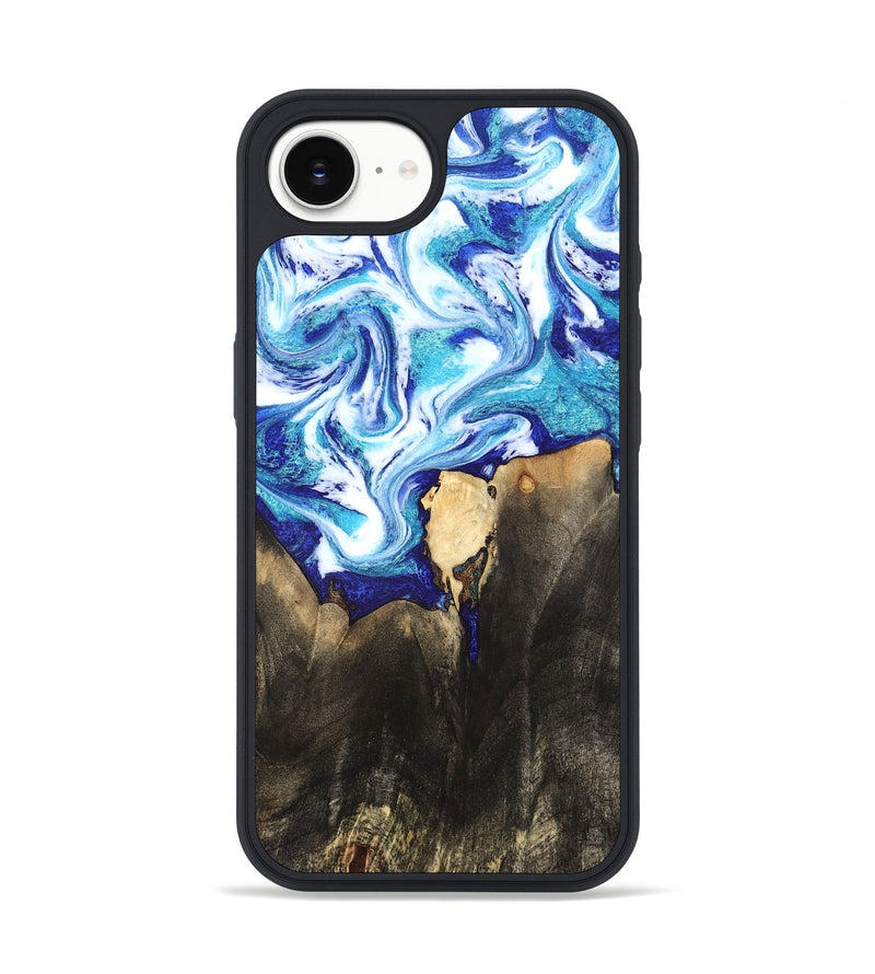 iPhone 17e Wood Phone Case - Kaiya (Blue, 819669)