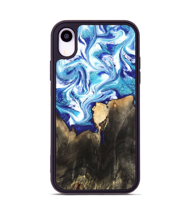 iPhone Xr Wood Phone Case - Kaiya (Blue, 819669)