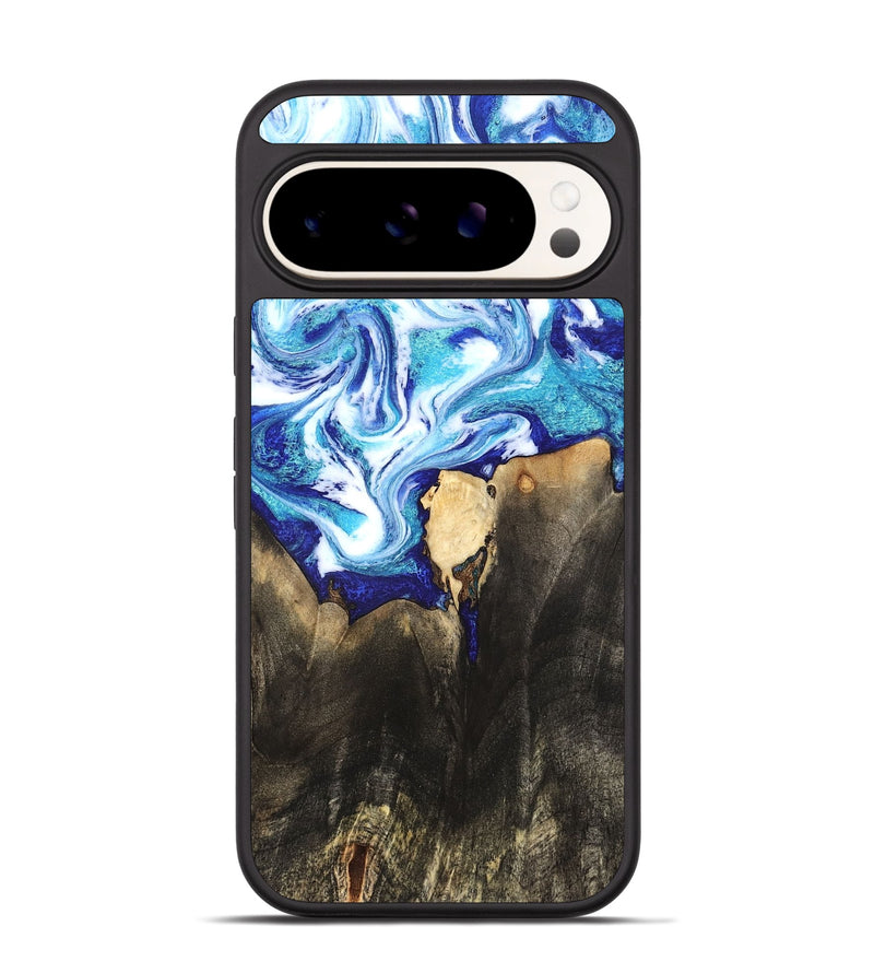 Pixel 9 Wood Phone Case - Kaiya (Blue, 819669)