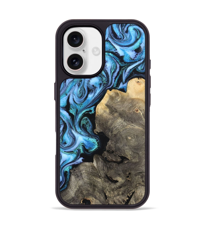 iPhone 17 Wood Phone Case - Garret (Blue, 819670)