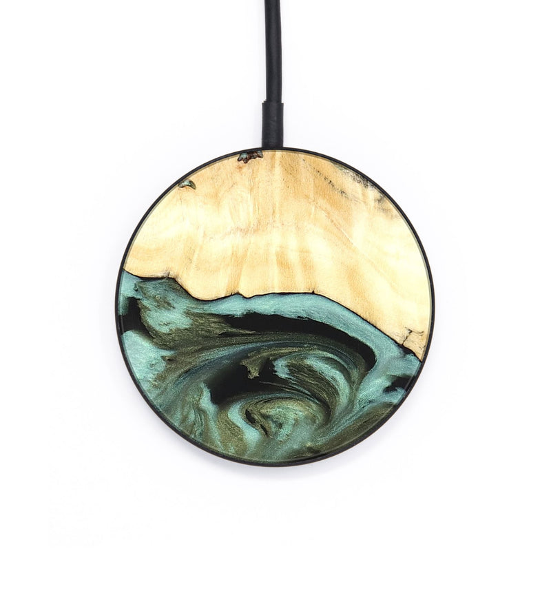 Circle Wood Wireless Charger - Kermit (Green, 819673)