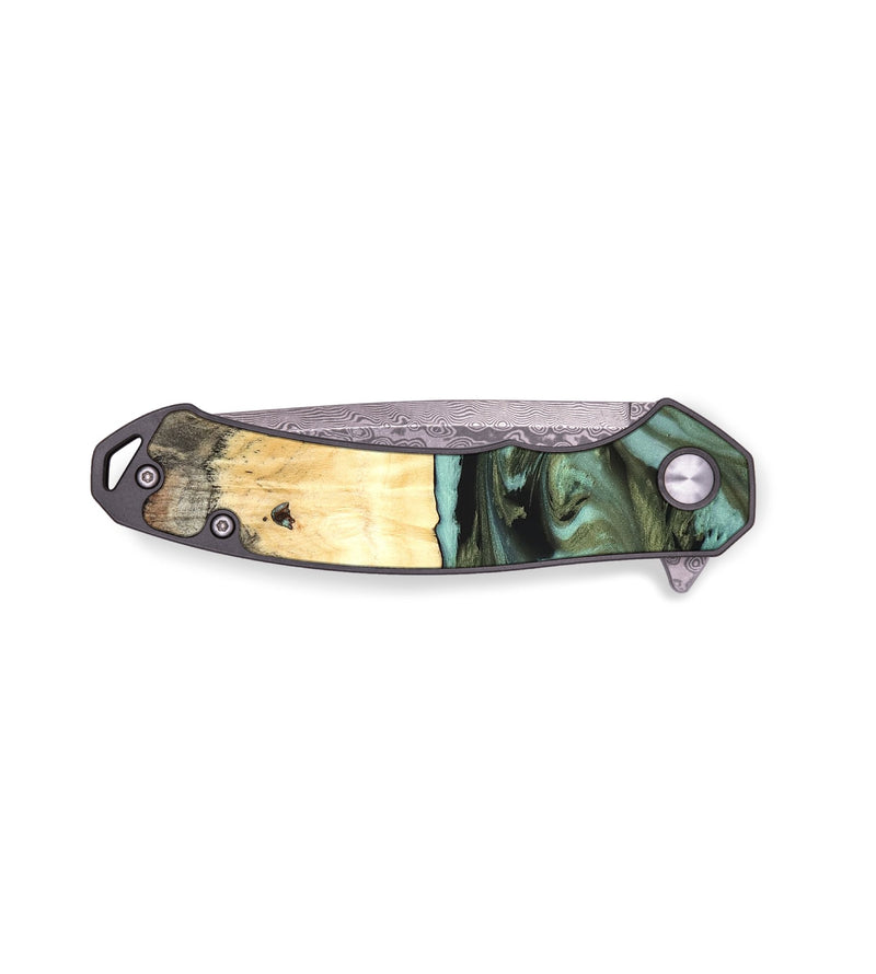 EDC Wood Pocket Knife - Kermit (Green, 819673)
