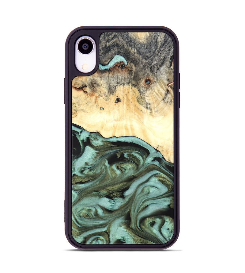 iPhone Xr Wood Phone Case - Kermit (Green, 819673)