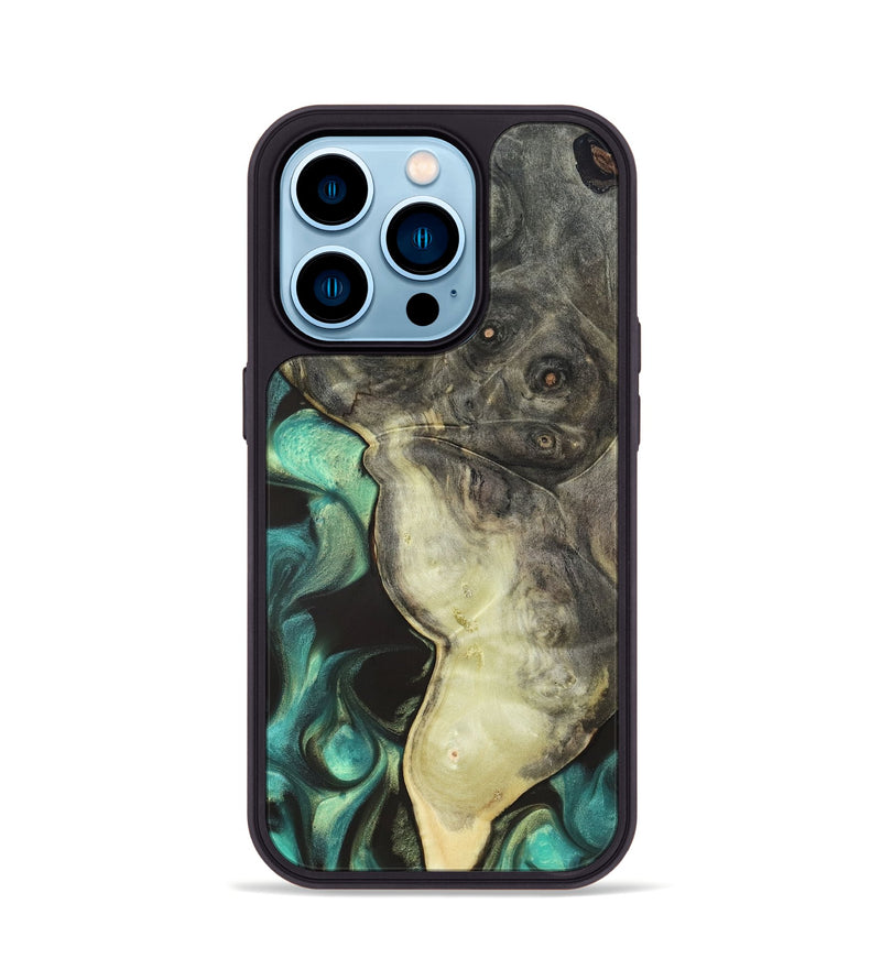 iPhone 14 Pro Wood Phone Case - Henley (Green, 819674)
