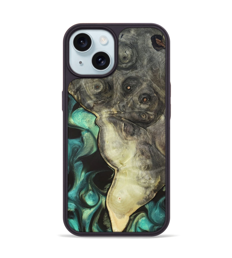 iPhone 15 Wood Phone Case - Henley (Green, 819674)