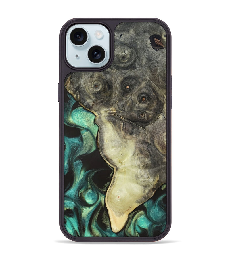 iPhone 15 Plus Wood Phone Case - Henley (Green, 819674)