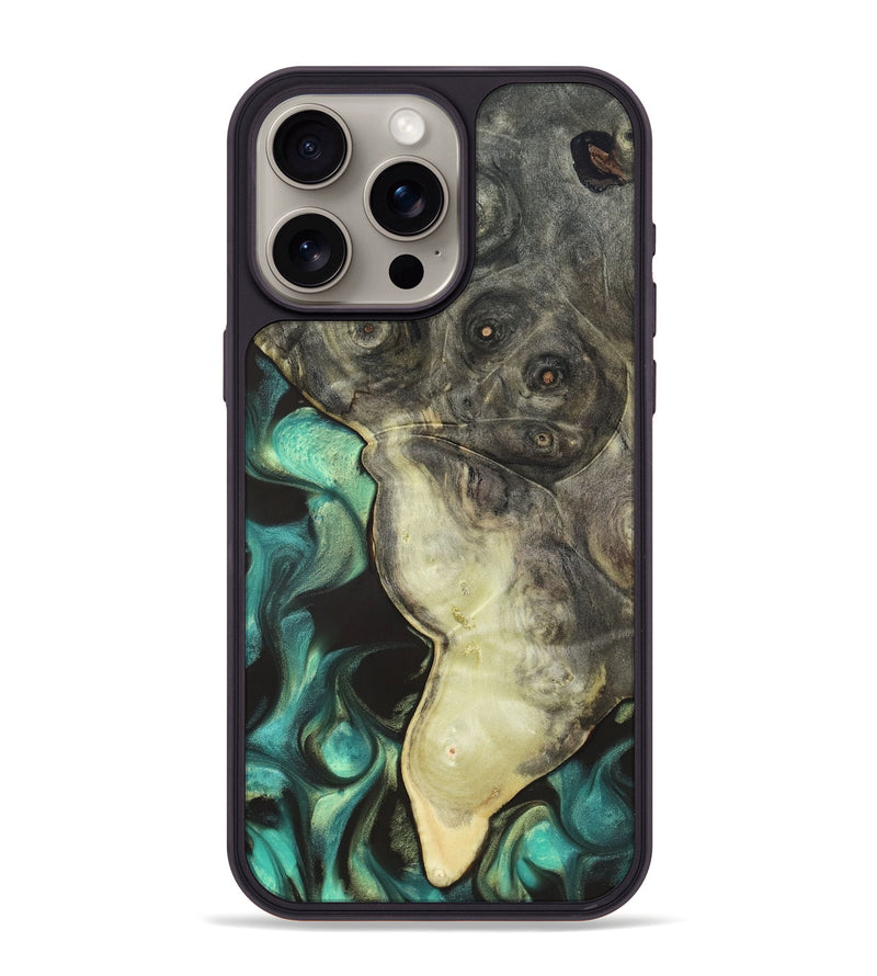 iPhone 15 Pro Max Wood Phone Case - Henley (Green, 819674)