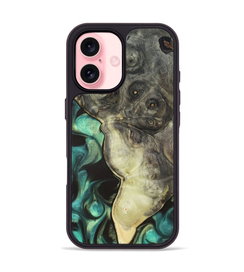 iPhone 16 Wood Phone Case - Henley (Green, 819674)