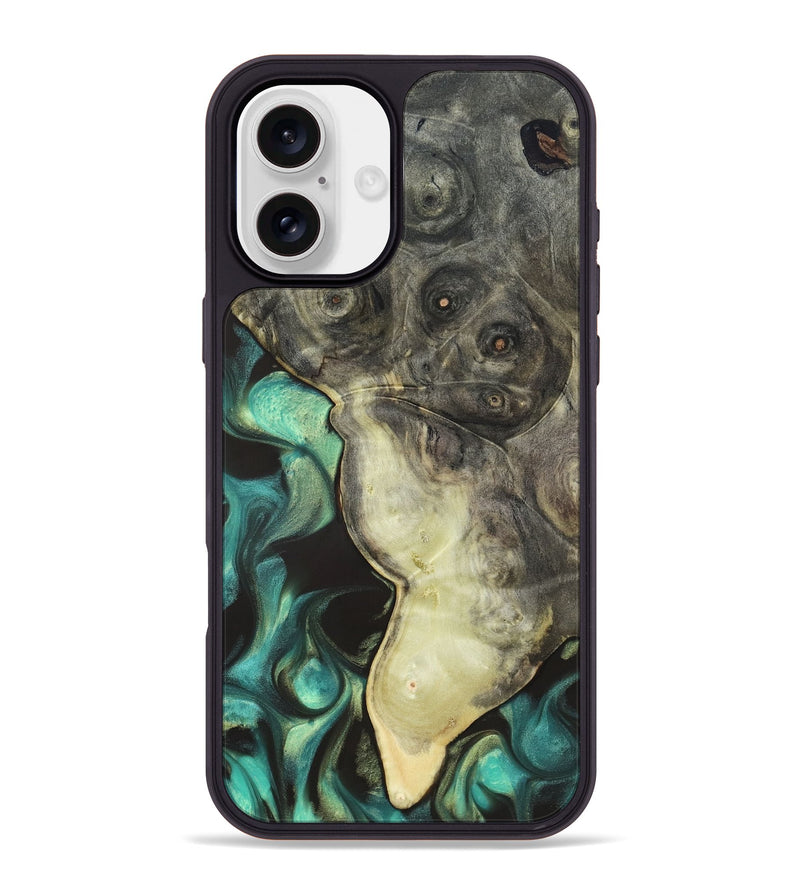 iPhone 16 Plus Wood Phone Case - Henley (Green, 819674)