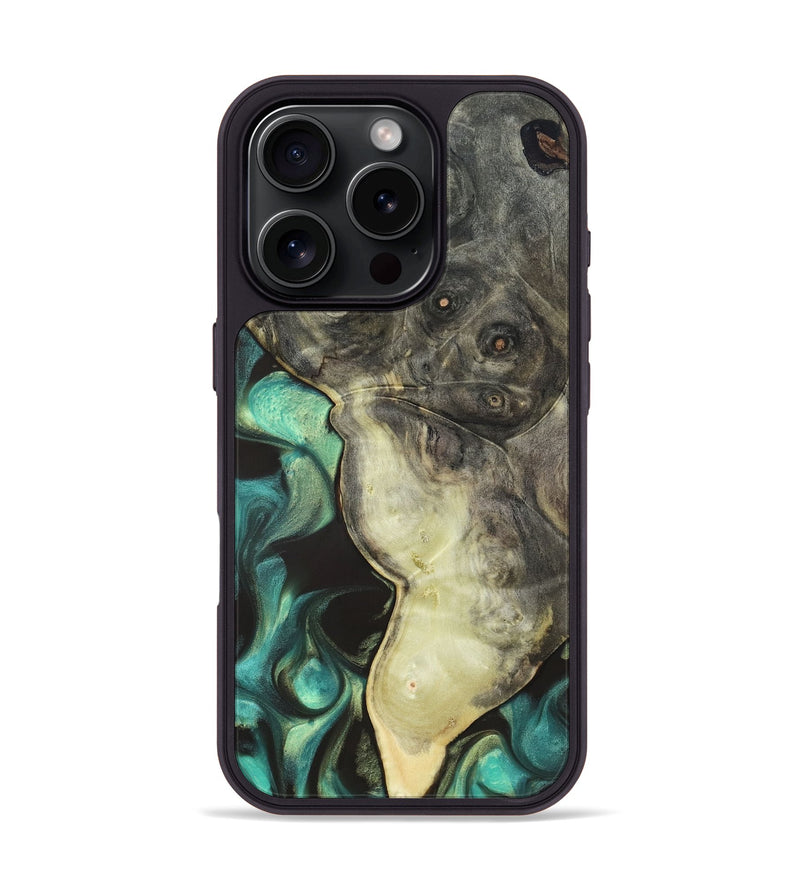 iPhone 16 Pro Wood Phone Case - Henley (Green, 819674)