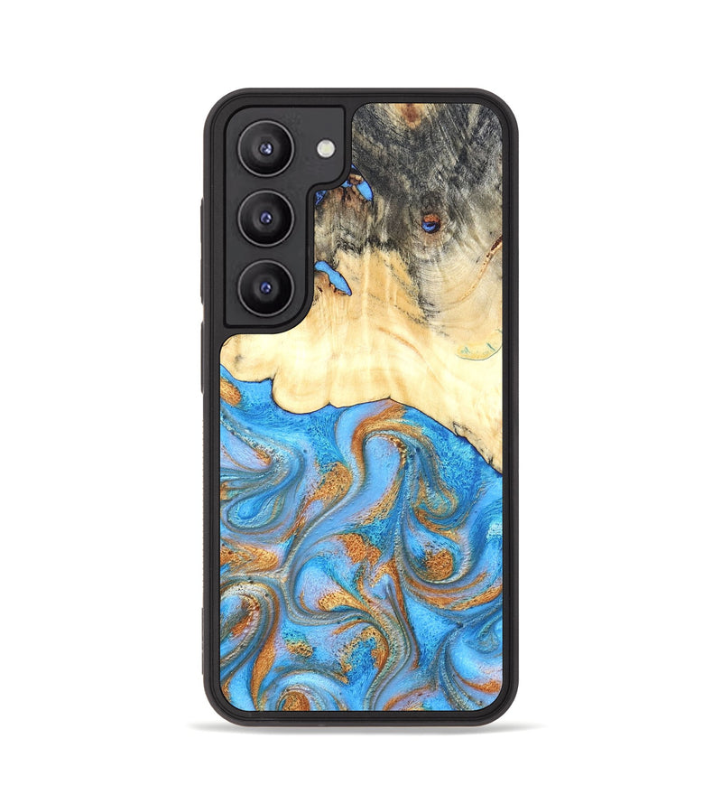 Galaxy S23 Wood Phone Case - Beckett (Teal & Gold, 819677)