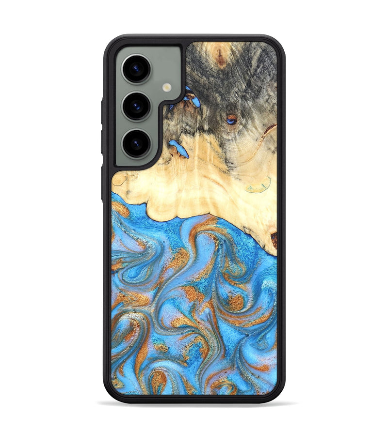 Galaxy S24 Plus Wood Phone Case - Beckett (Teal & Gold, 819677)