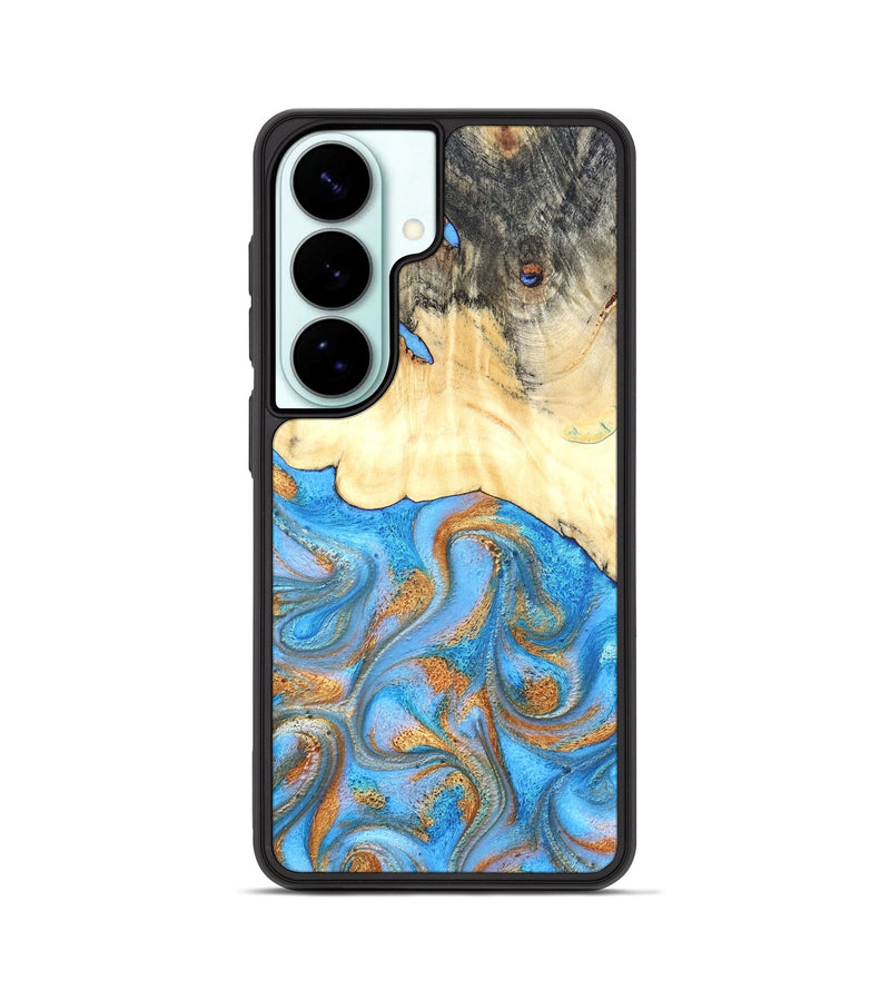 Galaxy S26 Wood Phone Case - Beckett (Teal & Gold, 819677)