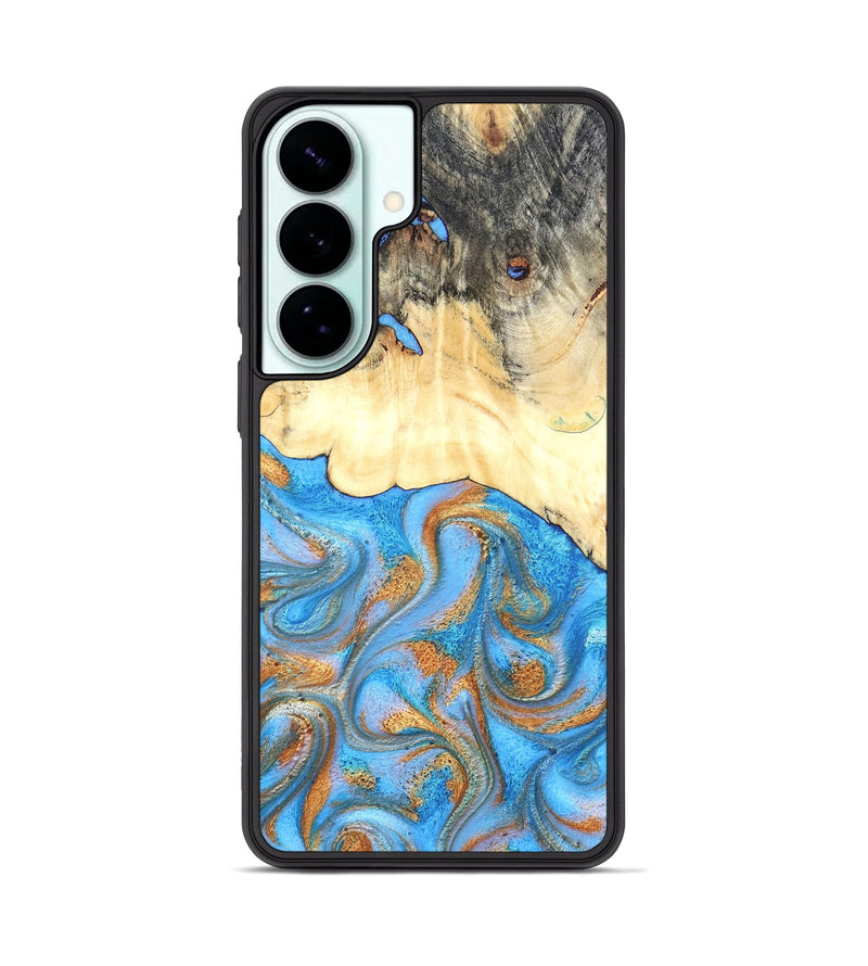 Galaxy S26 Plus Wood Phone Case - Beckett (Teal & Gold, 819677)