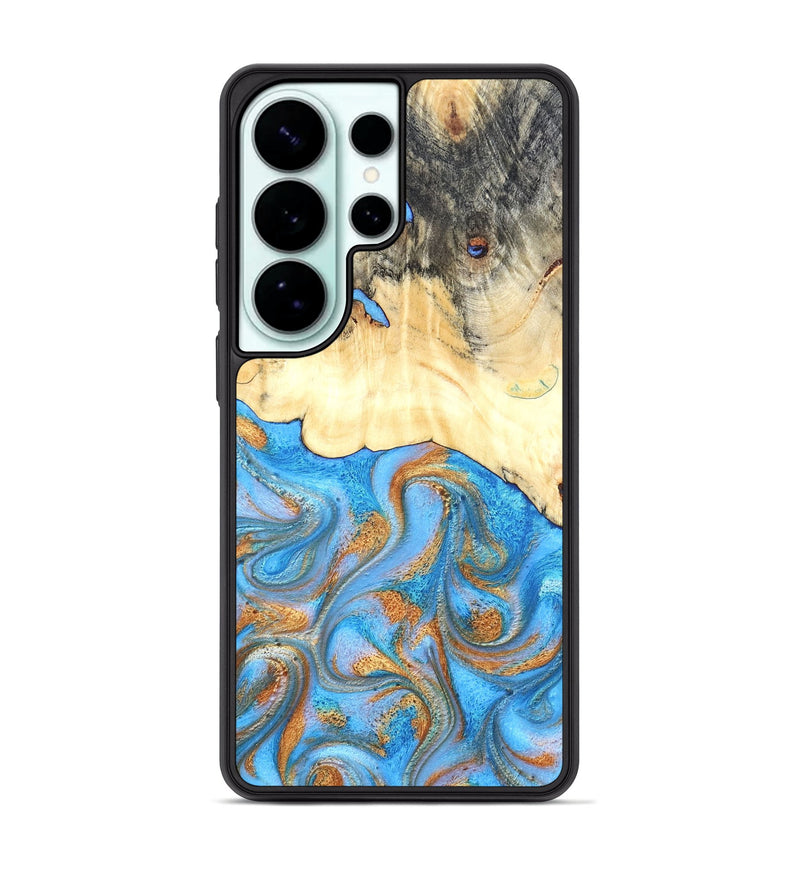 Galaxy S26 Ultra Wood Phone Case - Beckett (Teal & Gold, 819677)