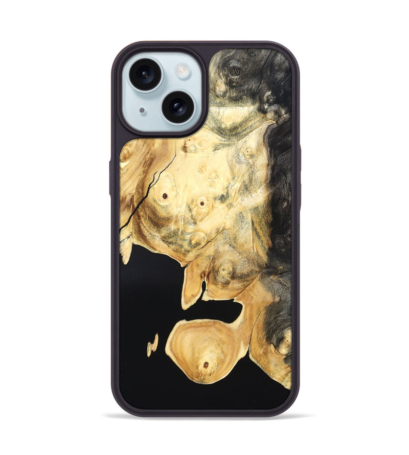 iPhone 15 Wood Phone Case - Nigel (Wood Burl, 819679)