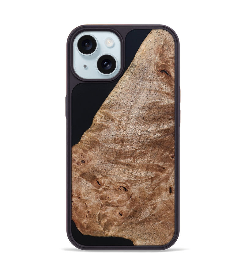 iPhone 15 Wood Phone Case - Kaitlyn (Wood Burl, 819682)