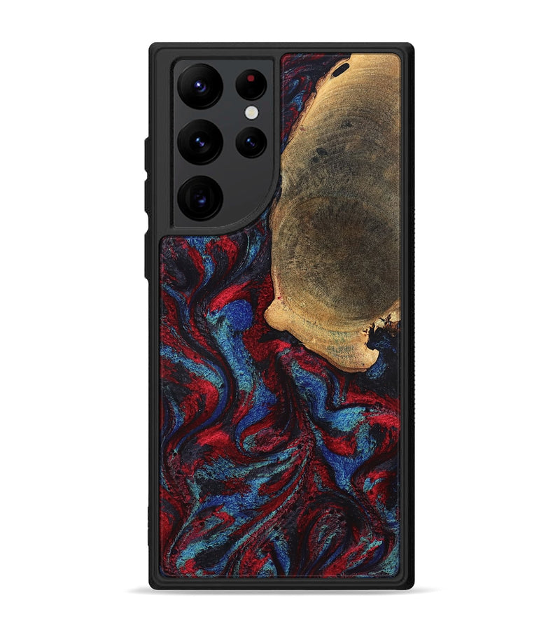 Galaxy S22 Ultra Wood Phone Case - Karyme (Red, 819685)