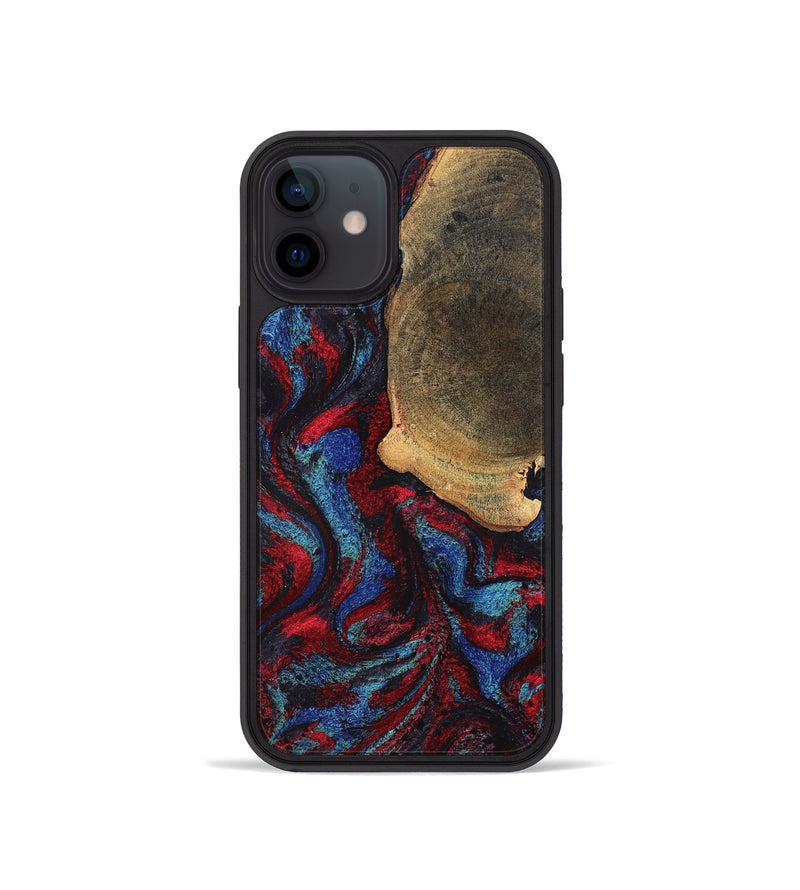 iPhone 12 mini Wood Phone Case - Karyme (Red, 819685)