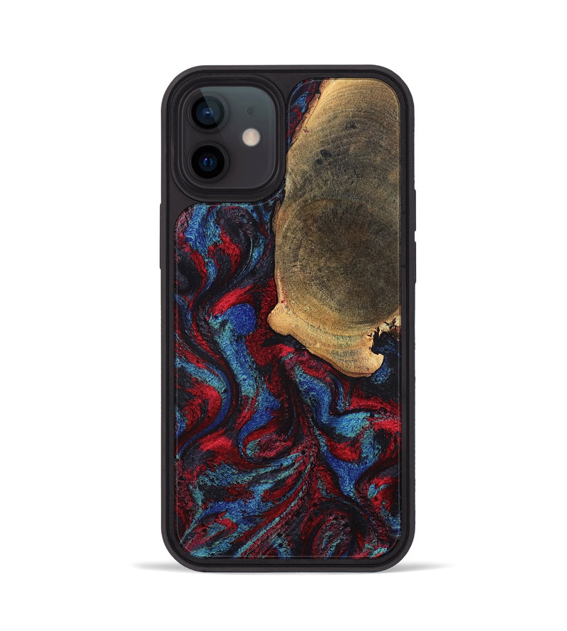 iPhone 12 Wood Phone Case - Karyme (Red, 819685)