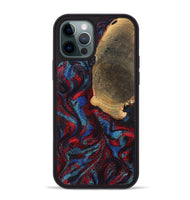 iPhone 12 Pro Max Wood Phone Case - Karyme (Red, 819685)