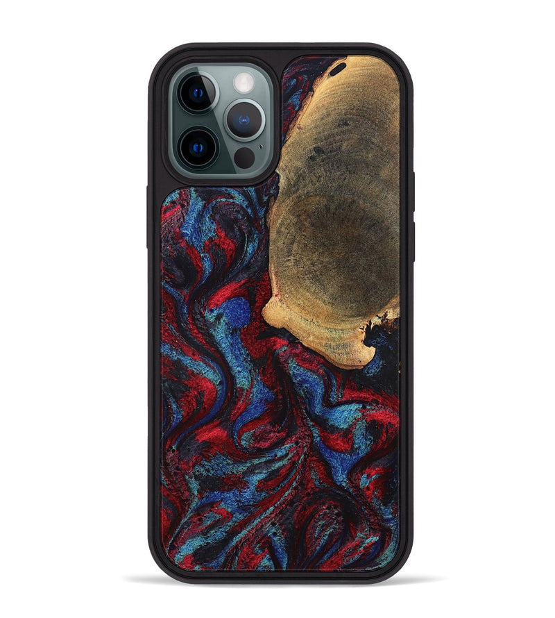 iPhone 12 Pro Max Wood Phone Case - Karyme (Red, 819685)