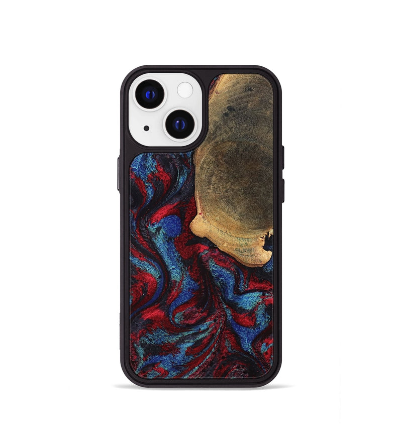 iPhone 13 mini Wood Phone Case - Karyme (Red, 819685)