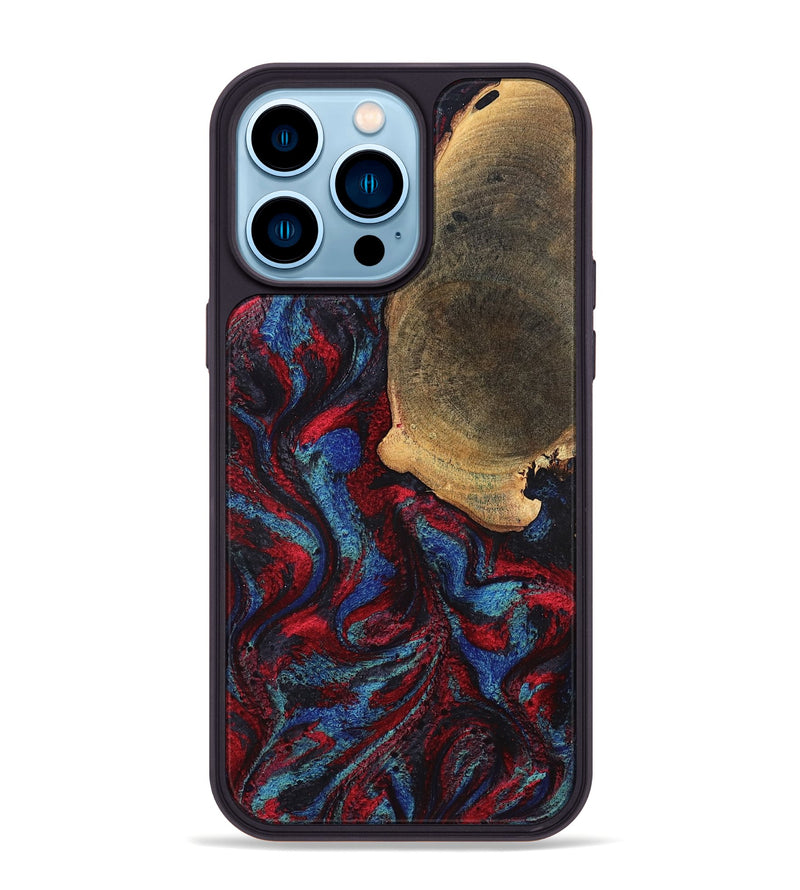 iPhone 14 Pro Max Wood Phone Case - Karyme (Red, 819685)