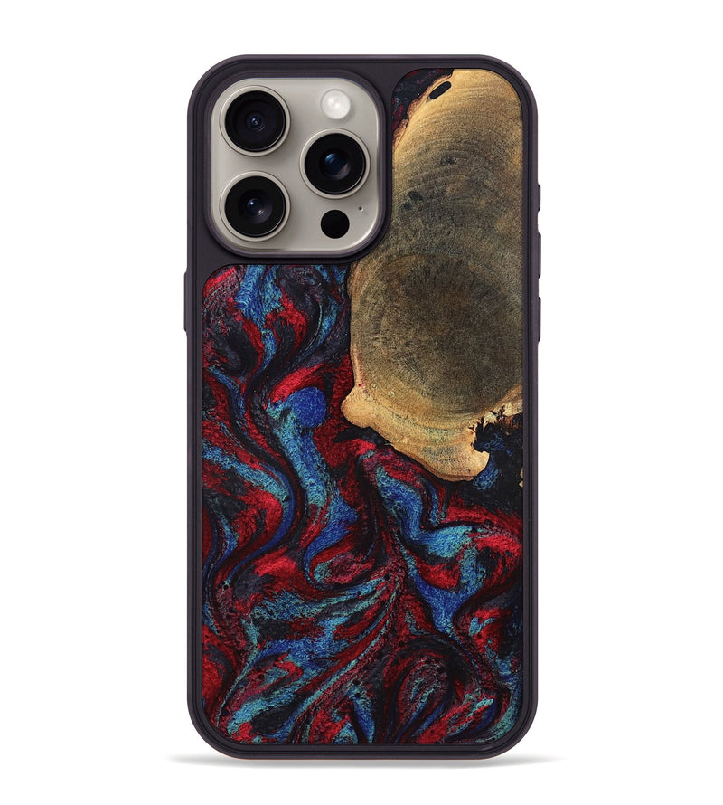 iPhone 15 Pro Max Wood Phone Case - Karyme (Red, 819685)