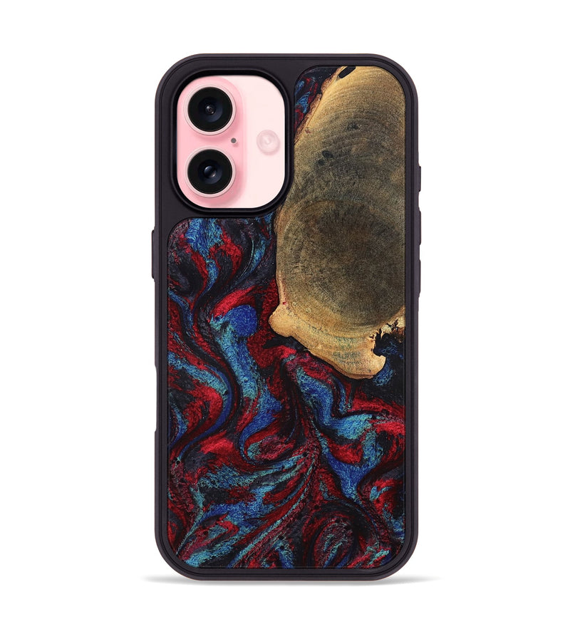 iPhone 16 Wood Phone Case - Karyme (Red, 819685)