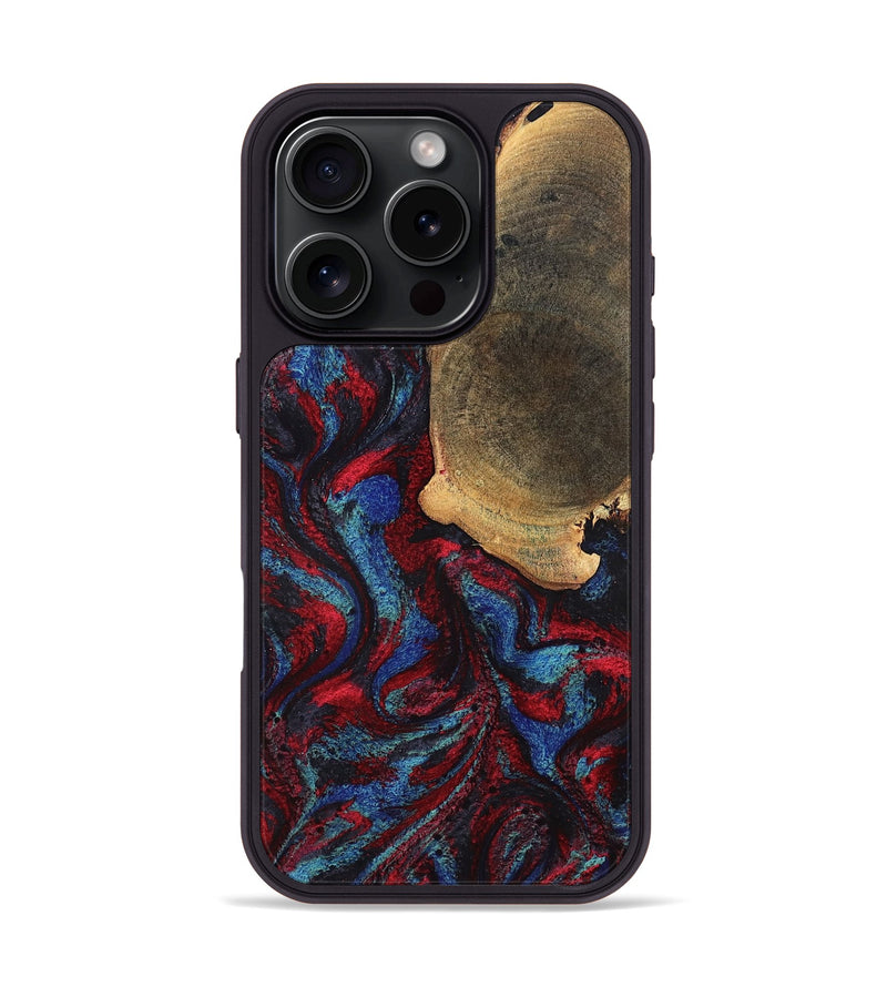 iPhone 16 Pro Wood Phone Case - Karyme (Red, 819685)