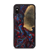 iPhone Xs Max Wood Phone Case - Karyme (Red, 819685)