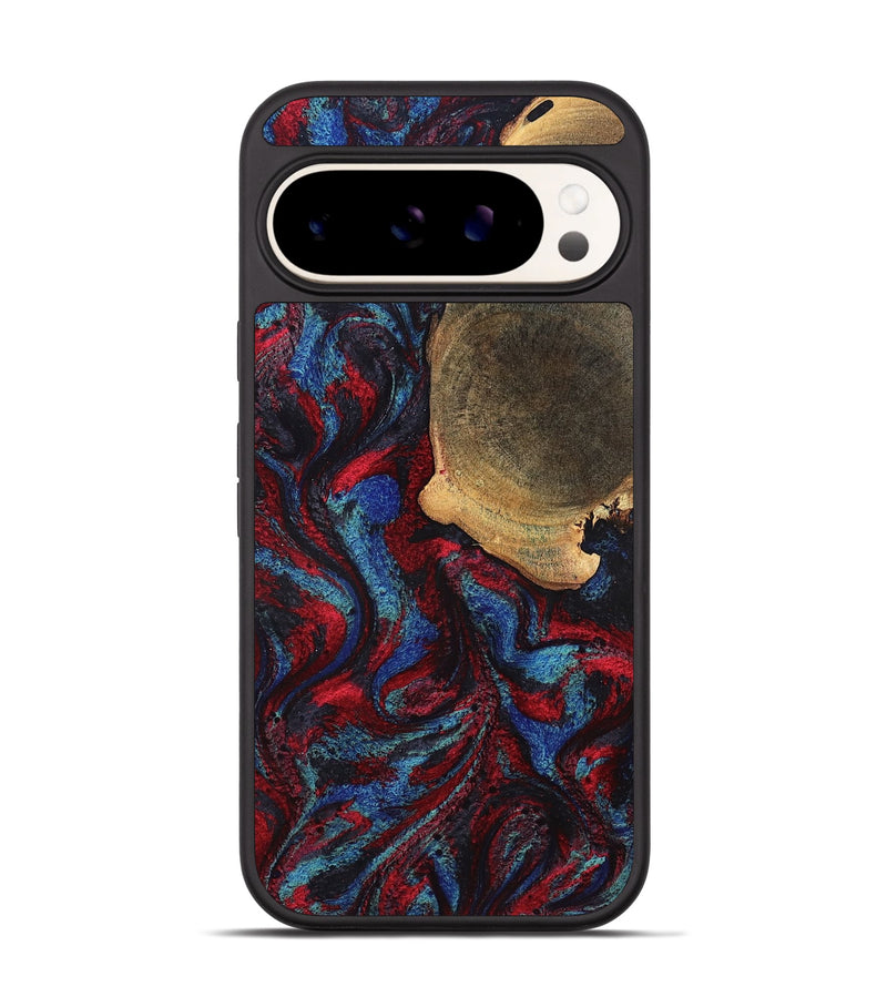 Pixel 9 Wood Phone Case - Karyme (Red, 819685)