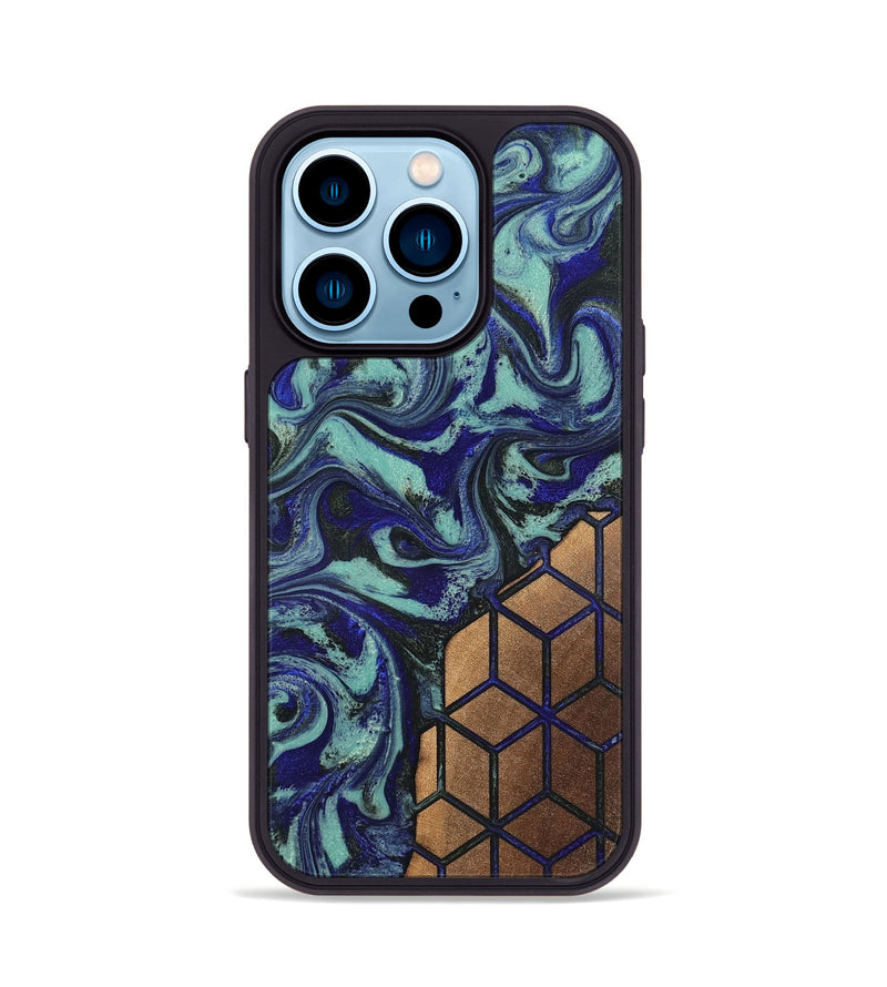 iPhone 14 Pro Wood Phone Case - Ethelyn (Pattern, 819693)