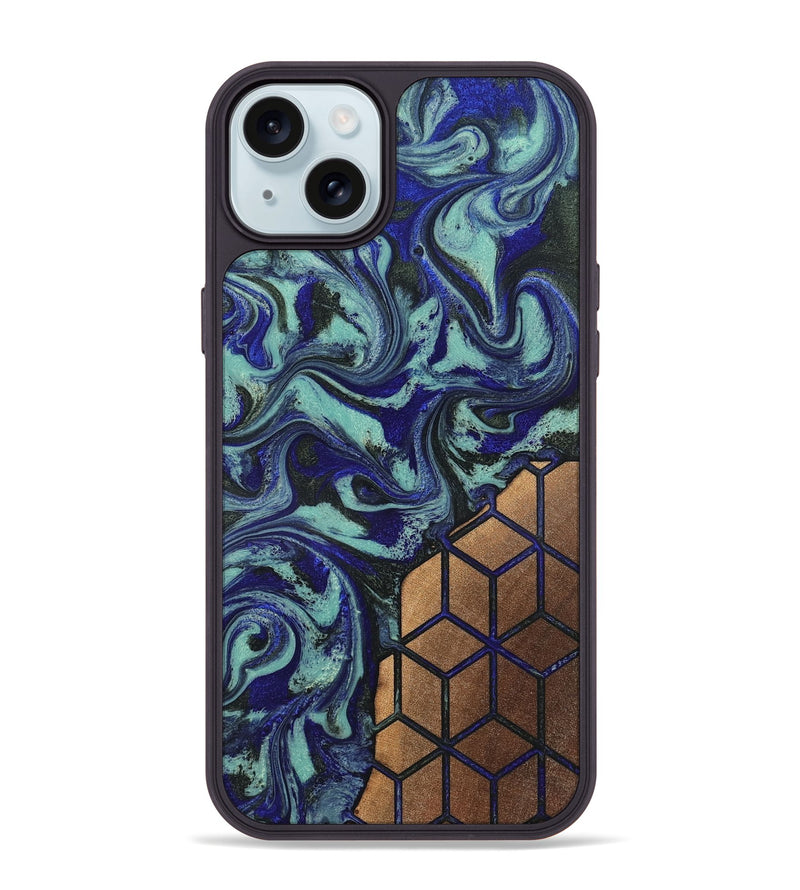 iPhone 15 Plus Wood Phone Case - Ethelyn (Pattern, 819693)