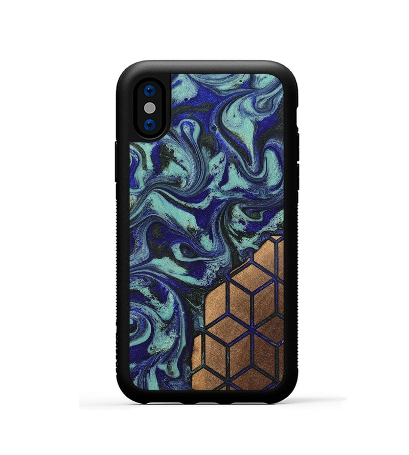 iPhone Xs Wood Phone Case - Ethelyn (Pattern, 819693)