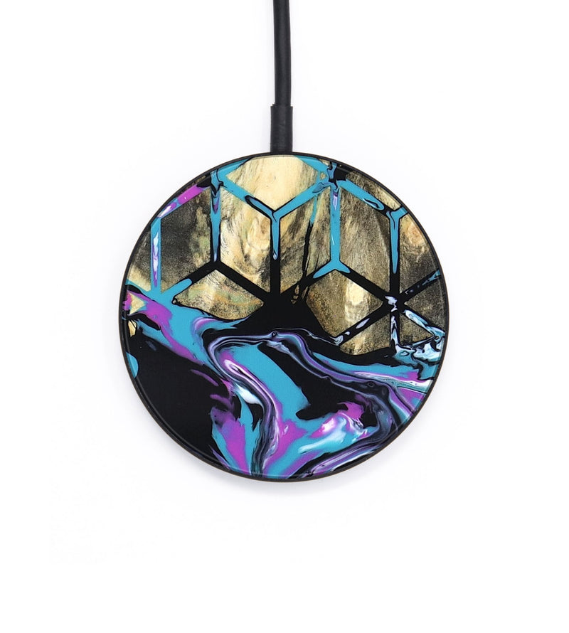 Circle Wood Wireless Charger - Kayden (Neon, 819694)
