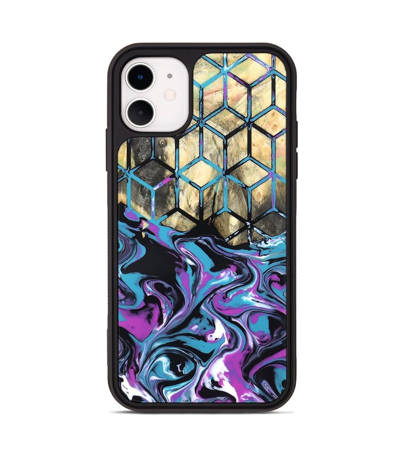 iPhone 11 Wood Phone Case - Kayden (Neon, 819694)